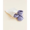 Gebreide sloefjes - Booties lilac